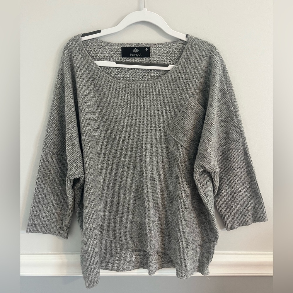 Twenty5A Grey Knit Sweater
